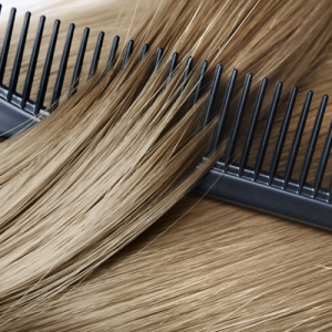 dry, untangled hair that can be easily combed